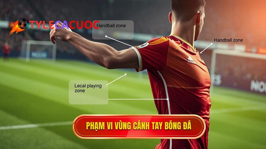 Định nghĩa về vùng "Cánh tay" trong luật bóng đá