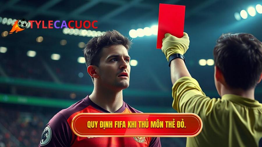 Luật FIFA quy định thế nào khi thủ môn nhận thẻ đỏ?