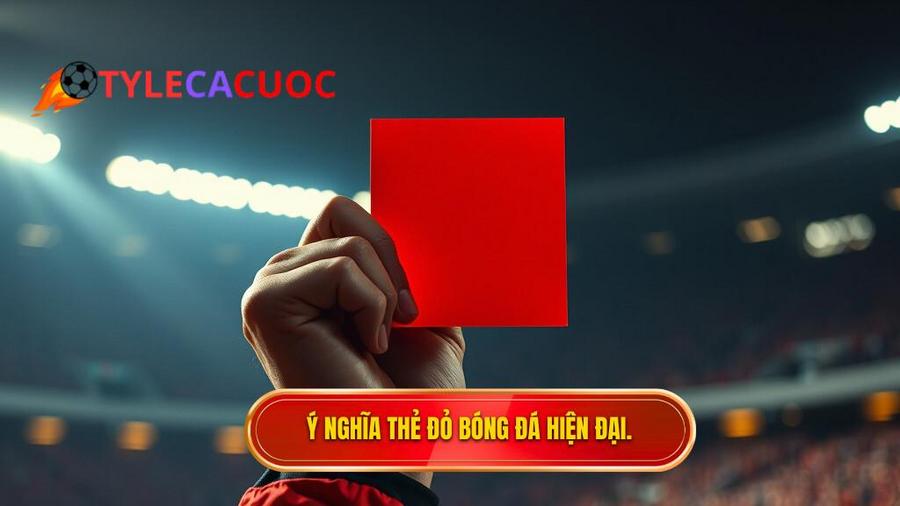 Bản chất của thẻ đỏ trong bóng đá hiện đại